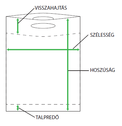 Visszahajtott megersts pisktafles (bannfles) bevsrl tska, hordtska, reklmtska, reklmszatyor, szatyor